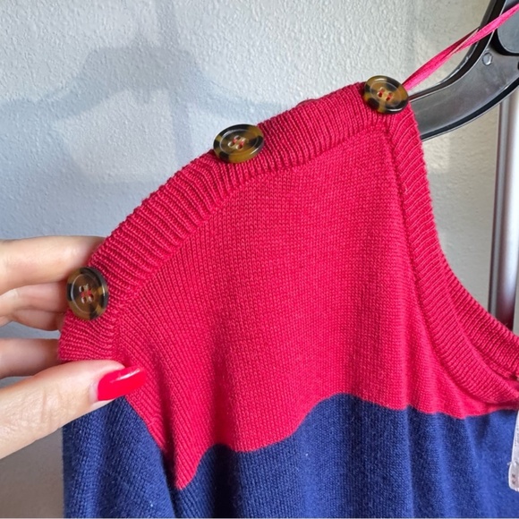 NWT FREE PEOPLE On My Mind Sweater Dress Stripe Dolman Sz M - Picture 9 of 9